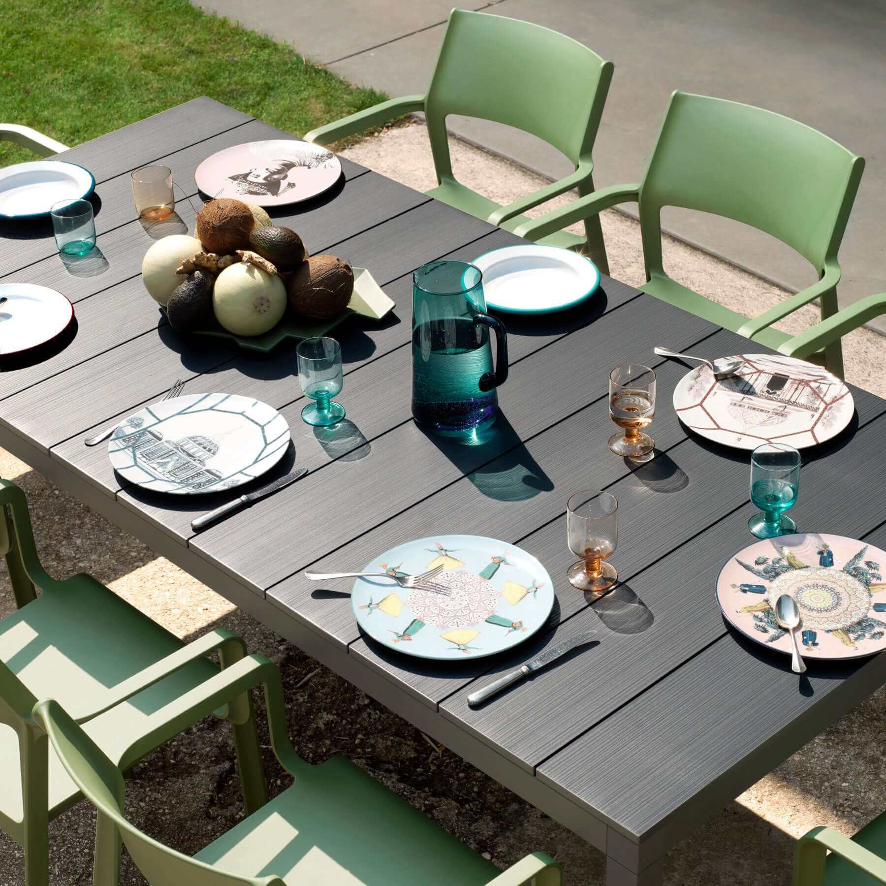 campingtisch zum ausziehen Rio Alu 140/210x85cm Outdoor Tisch ausziehbar