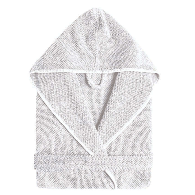 Bademantel Bee Waffle mit Kapuze