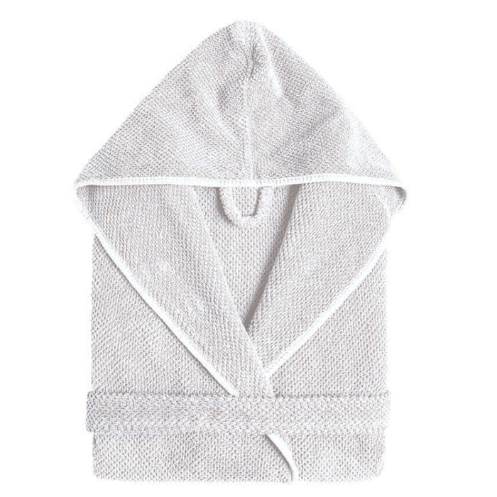 Bademantel Bee Waffle mit Kapuze