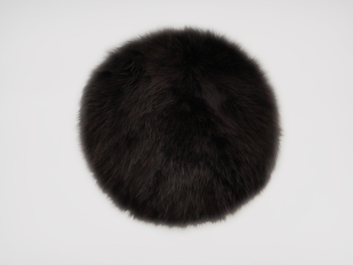 Stuhlkissen DM 37cm | Neuseeland Longwool Schaffell