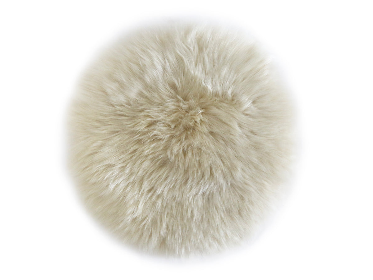 Stuhlkissen DM 37cm | Neuseeland Longwool Schaffell