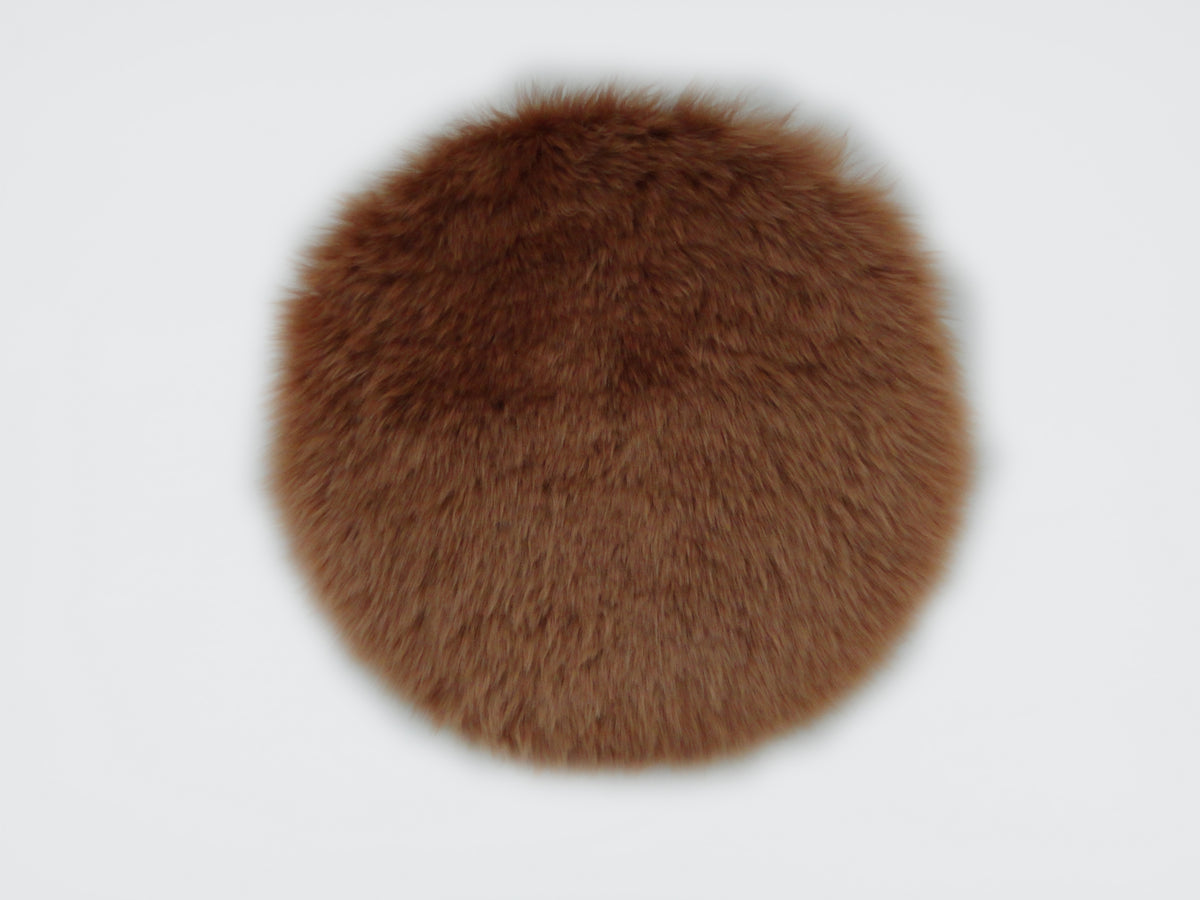 Stuhlkissen DM 37cm | Neuseeland Longwool Schaffell