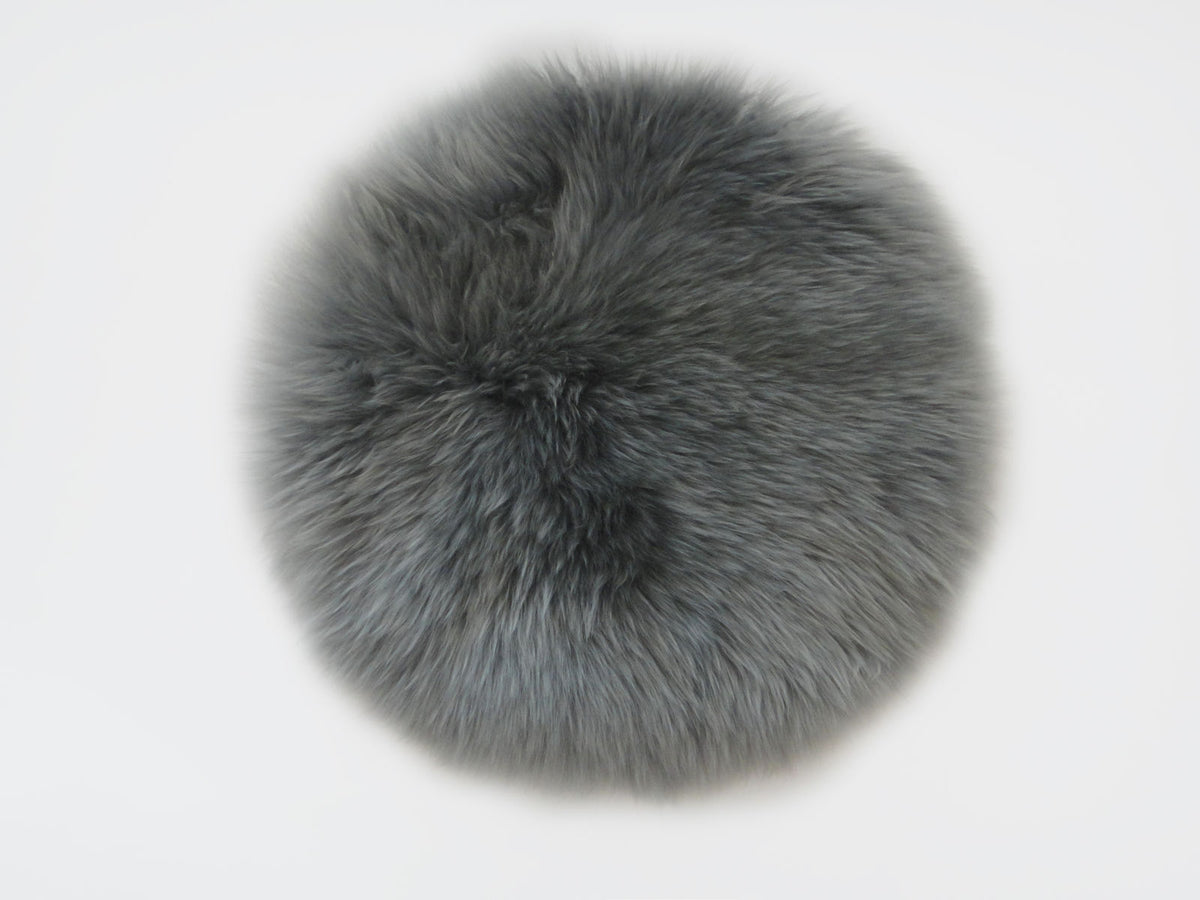 Stuhlkissen DM 37cm | Neuseeland Longwool Schaffell