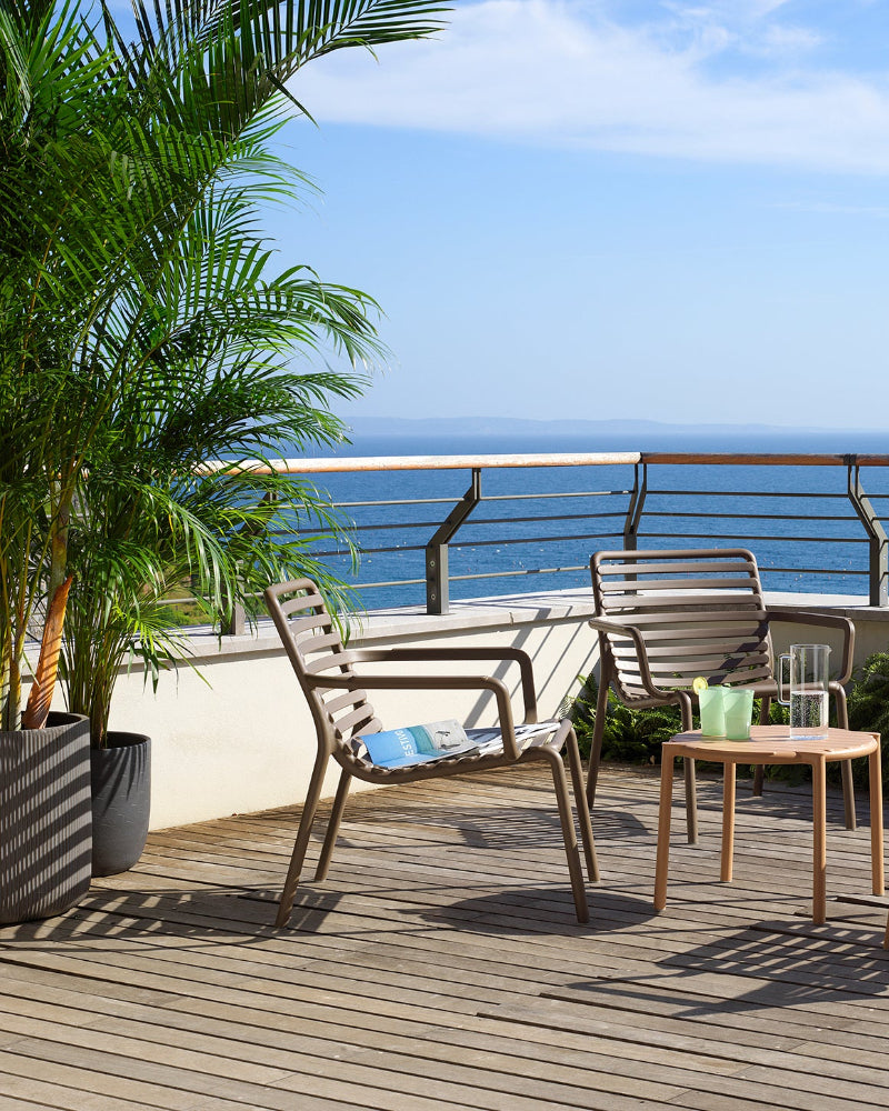 Doga Relax auf Terrasse mit Meerblick