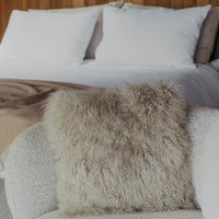 Tibetische Lammfell Kissen Premium