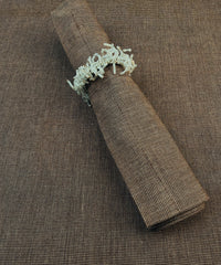 Stofserviette Keitum Braun 50x50cm mit Serviettenring