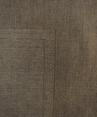 Stoffserviette Keitum Braun Rückseite mit Briefecke.