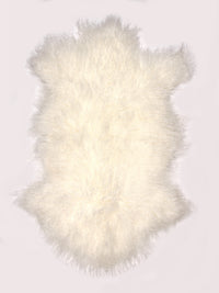 Tibetsches Lammfell 80cm in der Farbe Ivory