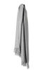 Traveller Scarf - Reiseschal, Baby Alpaka, leicht und luftig, Farbe Light Grey-Ivory