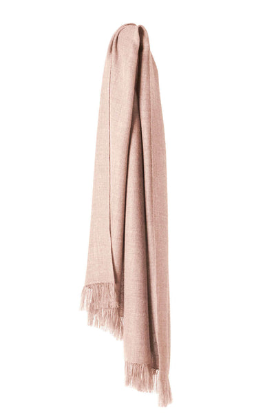 Traveller Scarf - Reiseschal, Baby Alpaka, leicht und luftig, Farbe Nude-Ivory