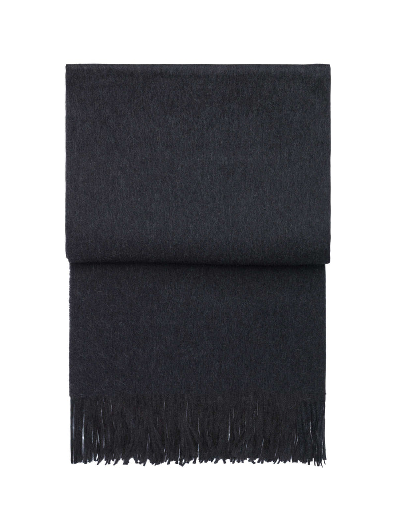 Luxury Baby Alpaka Decke Dark Grey
