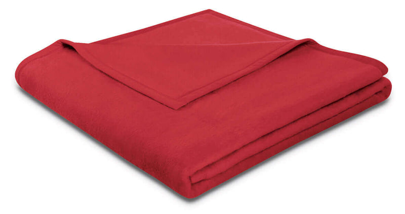 UnoCotton Plaids und Wohndecke Samtrot