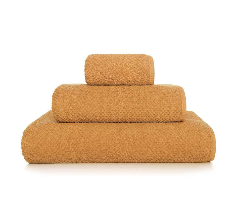 Handtücher Bee Waffle 50x100cm 2er Set Camel