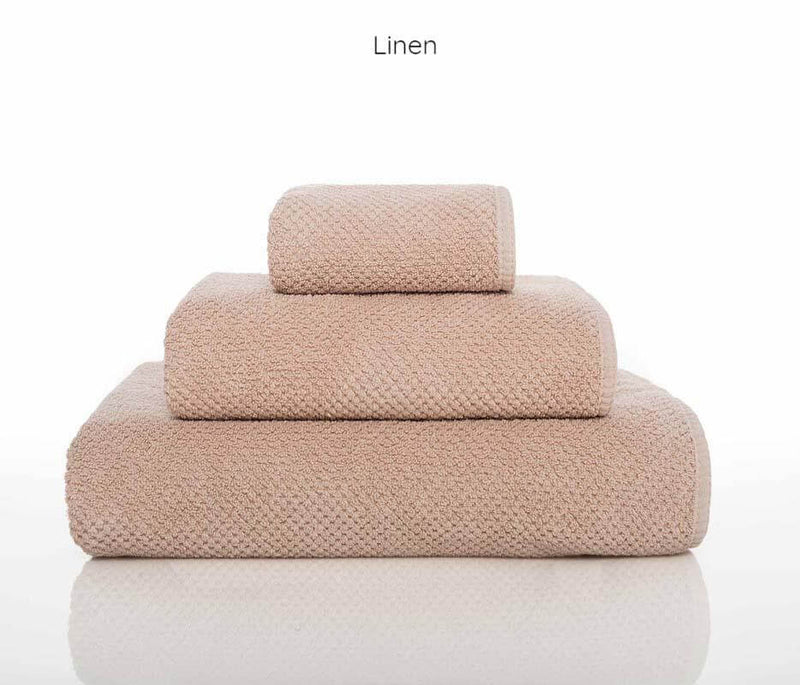 Frottiergästetuch "Linen" der Serie "Modern Young Range Bee Waffle" in der Größe 30 cm x 50 cm