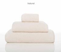 Frottierduschtuch "Natural" der Serie "Modern Young Range Bee Waffle" in der Größe 70 cm x 140 cm
