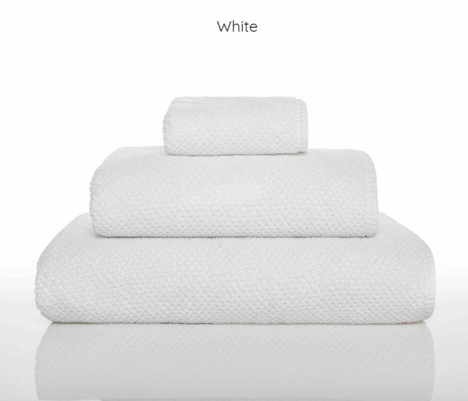 Frottiergästetuch "White" der Serie "Modern Young Range Bee Waffle" in der Größe 30 cm x 50 cm