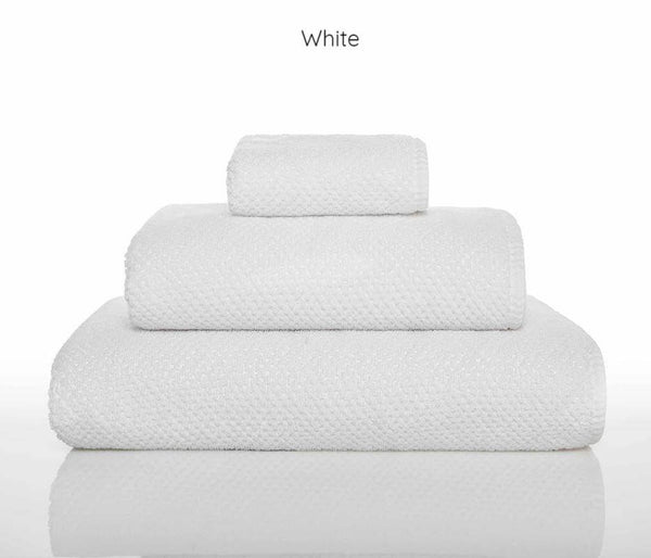 Saunatuch "White" der Serie "Modern Young Range Bee Waffle" in der Größe 90 cm x 180 cm