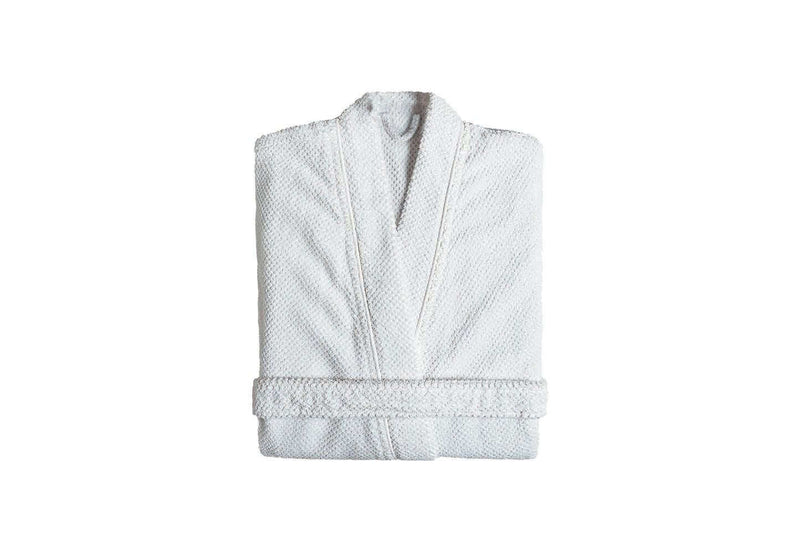 Bademantel Bee Waffle Kimono White