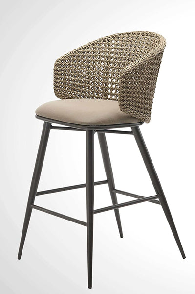 Barstuhl Alma geflochten 