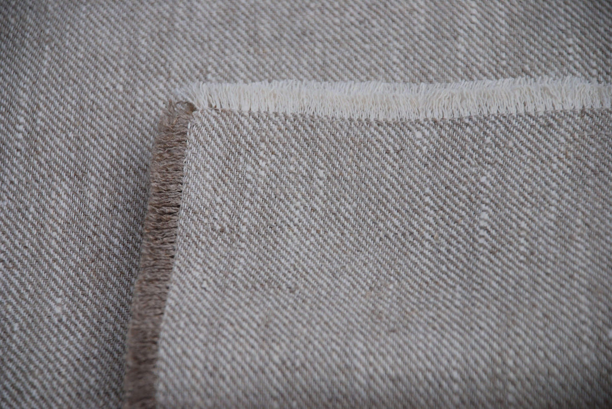 Leinen Serviette Natur mit fransigem Abschluss