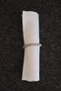 Serviette aus Leinen mit Maschinensaum in elfenbein