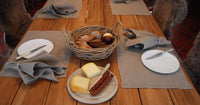 Tischset Leinen Oslo 35x50cm-Tischset Oslo aus Leinen in seiner Naturfarbe mit schmalem Saum