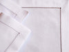 Tischset Basic aus weißer Baumwolle mit Hohlsaum