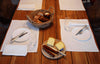 Tischset Leinen Oslo 35x50cm-Tischset Oslo aus weißem Leinen mit schmalem Saum