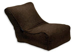 Bequemer Lounge Sitzsack für den Innenbereich aus braunem Möbelstoff in der Farbe braun