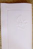 handgestickte Monogramm Stoffserviette Baumwolle weiß mit Buchstabe I