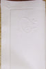 handgestickte Monogramm Stoffserviette Baumwolle weiß mit Buchstabe Q