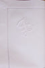handgestickte Monogramm Stoffserviette Baumwolle weiß mit Buchstabe Z