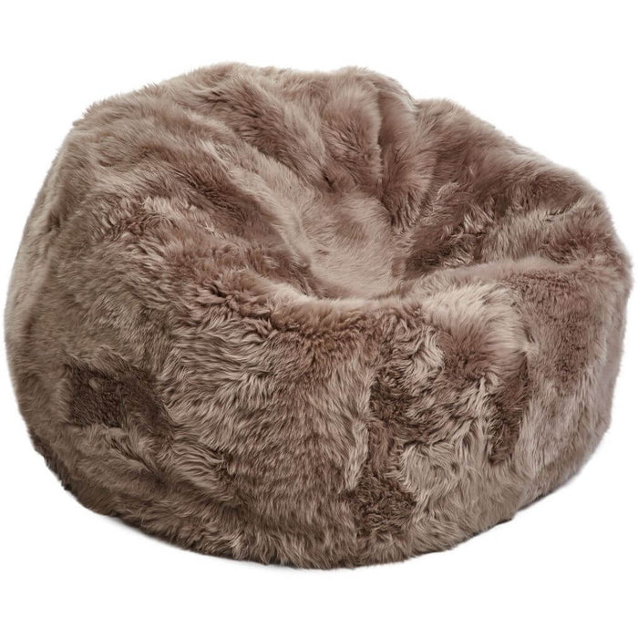Lammfell Sitzsack Dove 92 x 93cm