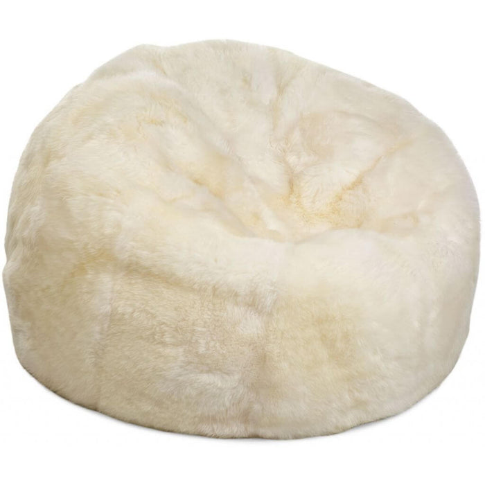 Lammfell Sitzsack Ivory 92 x 93cm