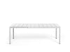 Rio aluminum 140/210x85cm extendable outdoor table 