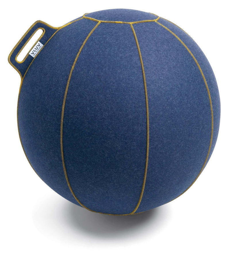 Sitzball Vluv Velt Jeans meliert/Gold 60/65