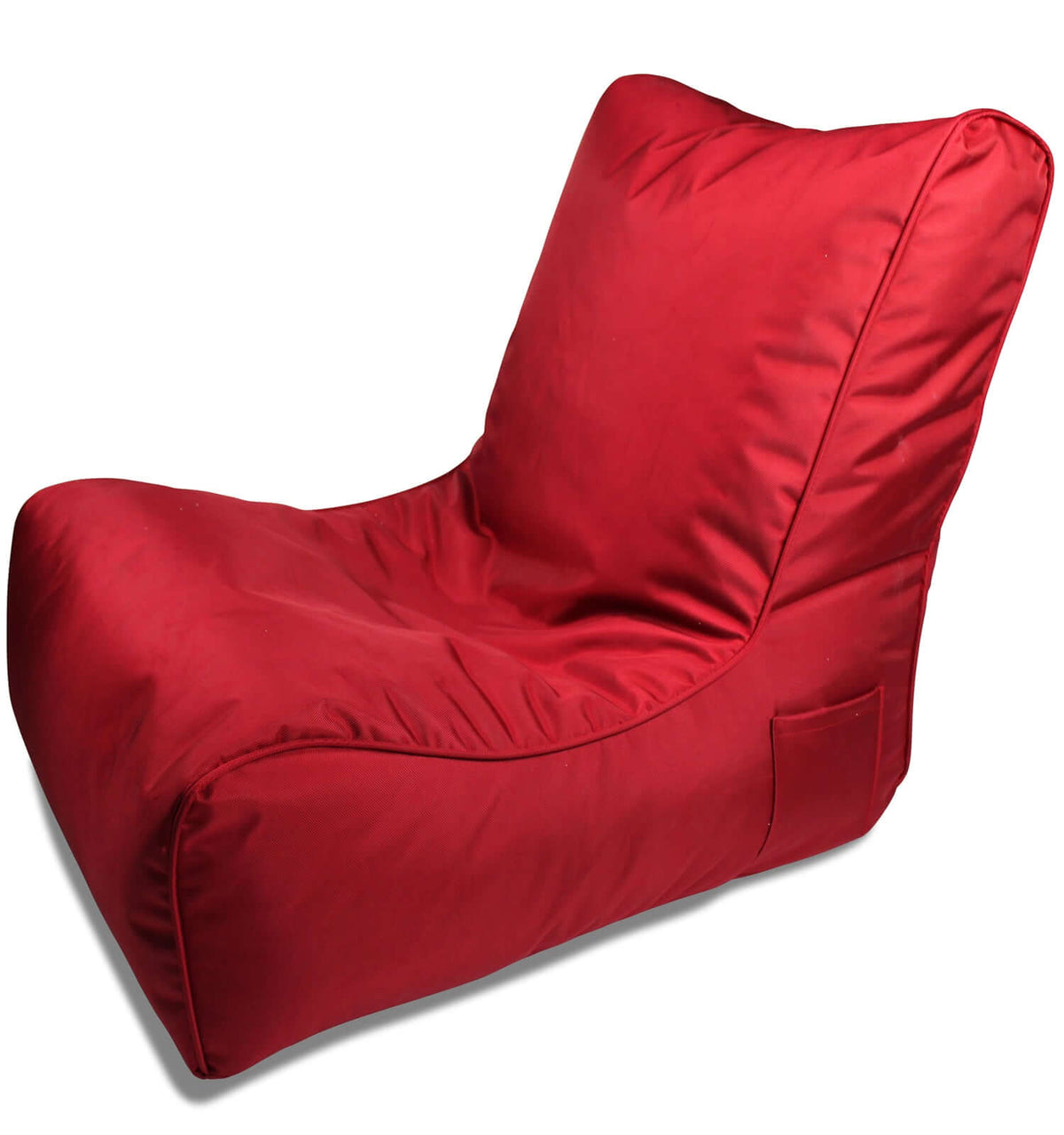 Evolution Lounge Sitzsack rot. Sitzsacksofa, Sitzsackfüller, Ambiente-Lounge-Ottomane.