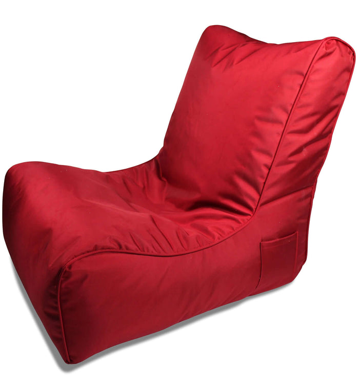 Evolution Lounge Sitzsack rot. Sitzsacksofa, Sitzsackfüller, Ambiente-Lounge-Ottomane.