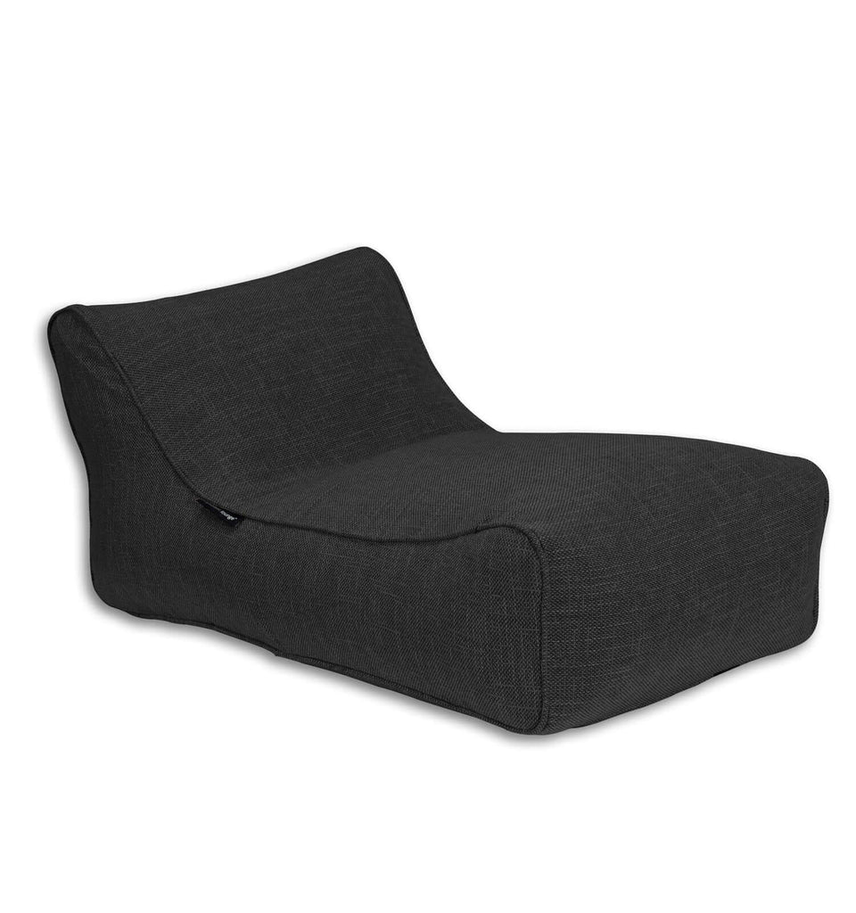 Lounge Sitzsack Studio Lounger aus Möbelstoff für den Innenbereich in der Farbe schwarz