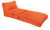 Outdoor Lounge Sessel und Liege in orange