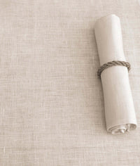 Tischdecken Leinen Kampen Elfenbein 160cm x 265cm