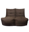 Sitzsack Sofa Zweisitzer Beanbag mit Reißverschluss in der Farbe hot chocolate 