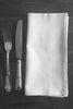 Weisse Stoffserviette Baumwolle groß 55x55cm für Zuhause, Restaurant & Hotel.